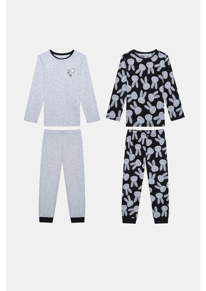 Erkek Çocuk 2li Çok Renkli Pijama Takımı