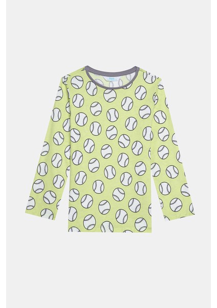 Erkek Çocuk Ball 2li Çok Renkli Pijama Takımı modelleri
