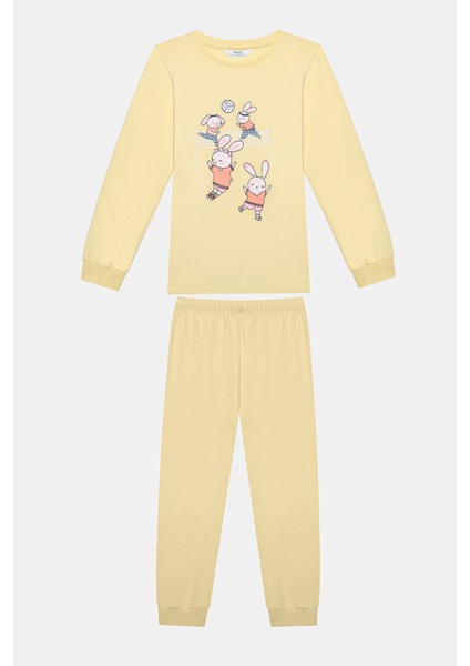 Kız Çocuk Volleybunny 2li Çok Renkli Pijama Takımı fiyatları