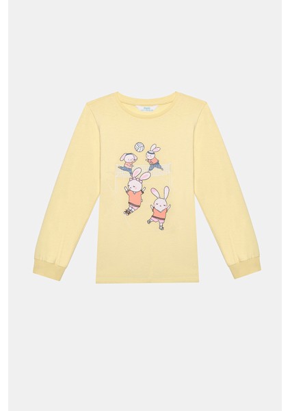 Kız Çocuk Volleybunny 2li Çok Renkli Pijama Takımı fırsatları