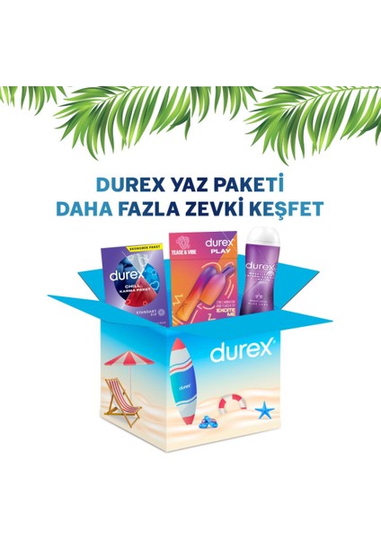 Yaz Paketi Chill Karma Paket Prezervatif 20li + 2si 1 Arada Titreşimli Vibratör + Aloevera Jel 200ml