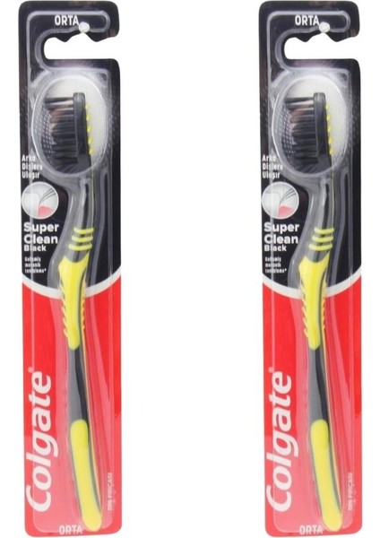 Diş Fırçası Süper Clean Fırça 2'li