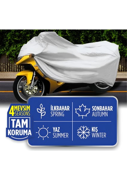 Motosiklet Örtüsü, Motosiklet Brandası, Dış Mekanda Çizikleri Önler, Su Geçirmez