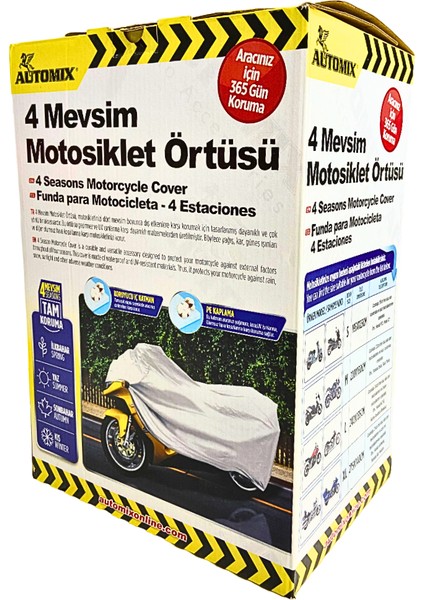 Motosiklet Örtüsü, Motosiklet Brandası, Dış Mekanda Çizikleri Önler, Su Geçirmez