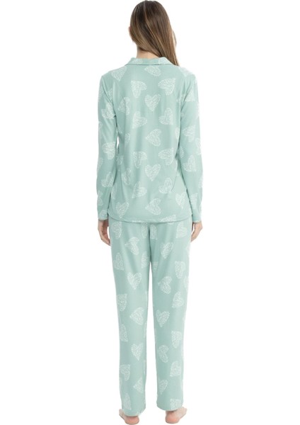 Kadın Mint Boydan Patlı Pijama Takımı fırsatları