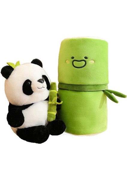 25 cm Dev Panda Peluş Oyuncak Bambu Filizlerini Saklıyor (Yurt Dışından)