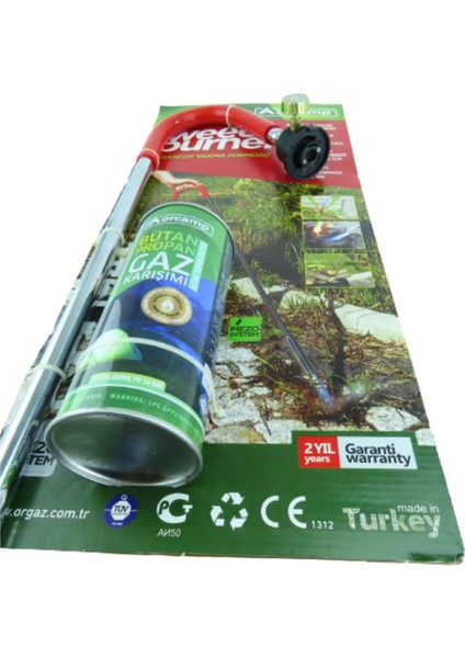 Bahçe Çim Yakma Pürmüzü ve 5 Adet 227 Gram Gaz Kartuş Seti modelleri