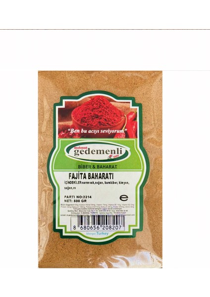 Fajita Baharatı 500 gr