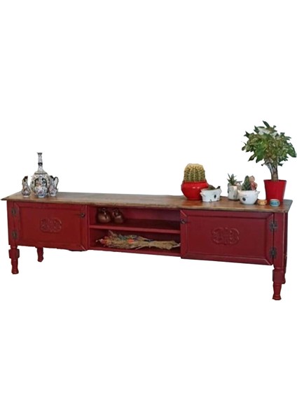 Ada Tv Ünitesi 180 cm Kırmızı