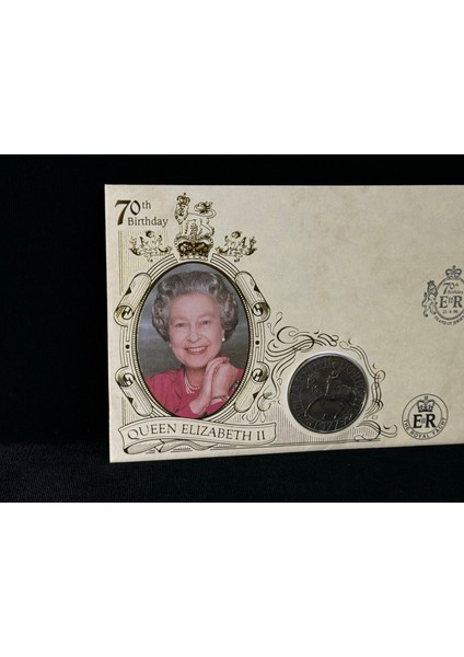 Benham Ingiltere Queen Elisabeth Iı 70. Doğum Günü 1996 Jersey Numiscover Paralı Limitli Zarf