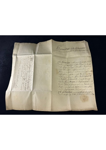 1753 Senesinden 270 Yılı Aşkın Prefilatelik Mektup Pul ve Zarf Öncesi Saalfeld Benjamin Lindner'e Gönderilmiş