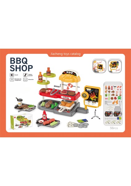 Çocuk Barbekü Alışveriş Masası Oyuncak Seti Oyna (Yurt Dışından) fiyatları