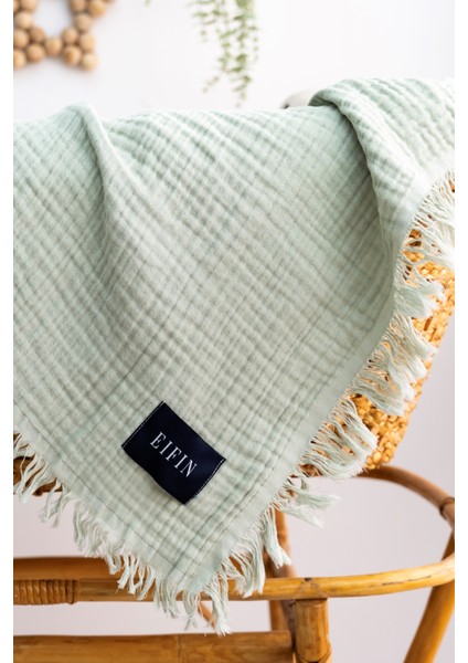 4 Katlı Müslin Çok Amaçlı Bebek&çocuk Müslin Örtü Battaniye Pamuk 110X110CM fiyatları