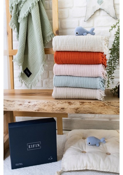 4 Katlı Müslin Çok Amaçlı Bebek&çocuk Müslin Örtü Battaniye Pamuk 110X110CM indirimleri