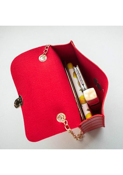 Moda Timsah Deseni Küçük Kare Çanta Bayanlar Omuz Çantaları Messenger Cep Telefon Çantası Kese Ana Femme Kadınlar Için (Mor) (Yurt Dışından)