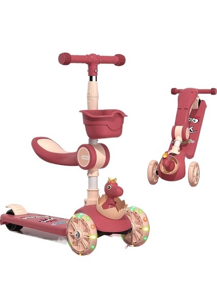 Scooter Kaygan Bir Scooter Üzerine Oturulabilir Veya Sürülebilir (Yurt Dışından)