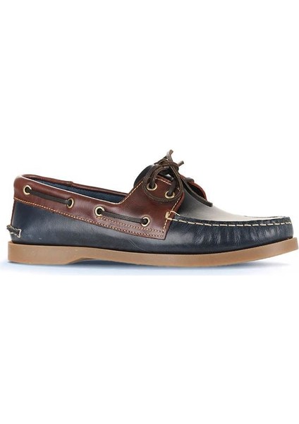 Lacivert Kahve Deri Erkek Loafer 11M23299