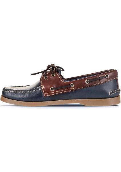 Lacivert Kahve Deri Erkek Loafer 11M23299