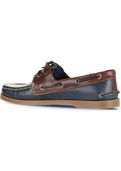 Lacivert Kahve Deri Erkek Loafer 11M23299