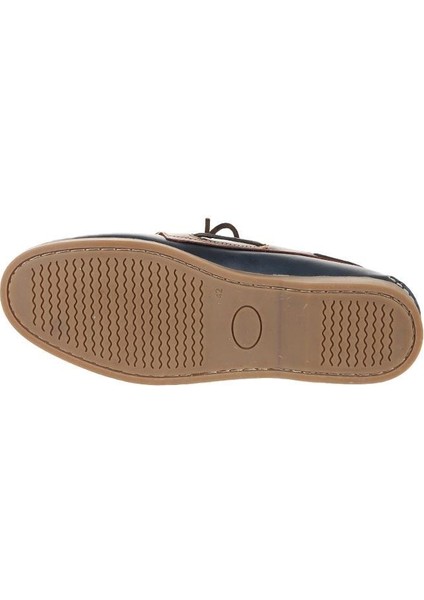 Lacivert Kahve Deri Erkek Loafer 11M23299
