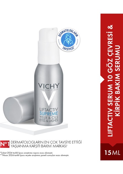 Liftactiv Serum 10 Göz Çevresi & Kirpik Bakım Serumu