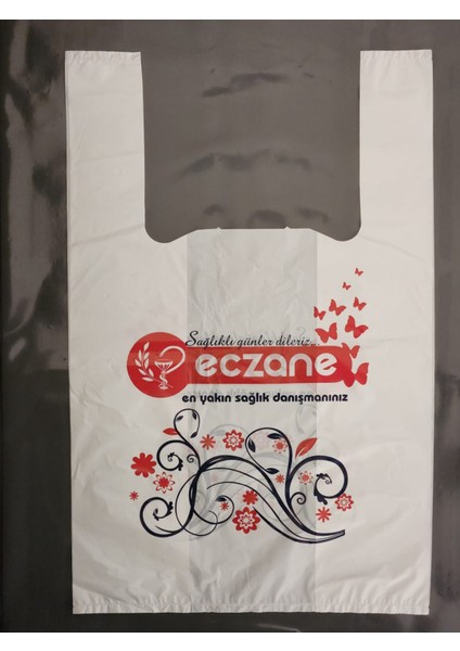 Bio Eczane Poşeti Atlet 25X40 cm Orta Boy - 15 Kg'lık Paket