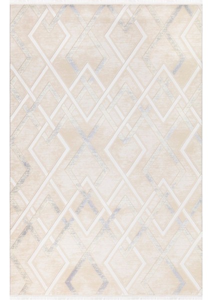 Ipek Mekik Halı Gaspara Mavi Vizon Çizgi Desen Halı