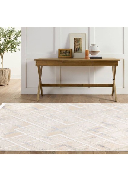 Ipek Mekik Halı Gaspara Mavi Vizon Çizgi Desen Halı modelleri