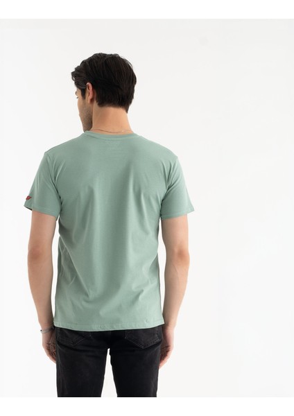 Antik Dalgıç Sparta Tasarım Tişört, Sparta Baskılı Su Yeşili Tişört,Unisex Pamuklu Su Yeşili Tişört, Baskılı Tasarım Tişört
