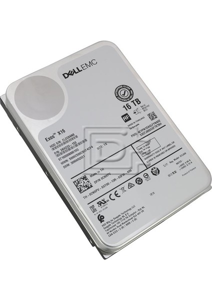 Emc 3.5 Exos X16 16TB Sas 12GBPS 7200 Rpm Sunucu HDD (0cnxpv - ST16000NM010G)