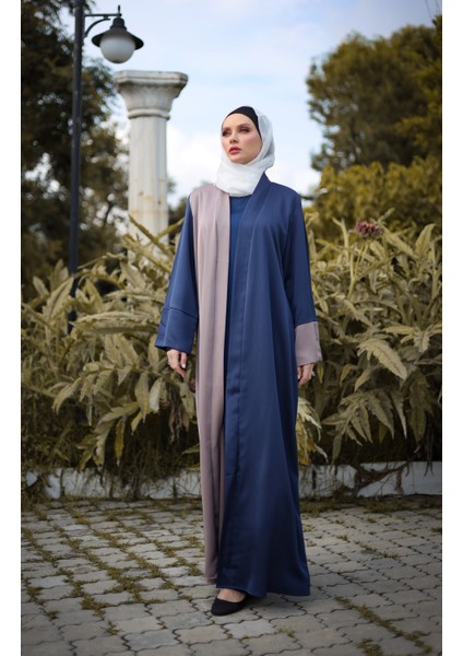 Harika Wear Abaya Lacivert Şoko Renklerinden Ferace