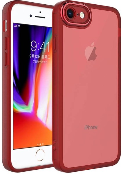 iPhone Se 2020 Kılıf Kamera Korumalı Transparan Post Kapak