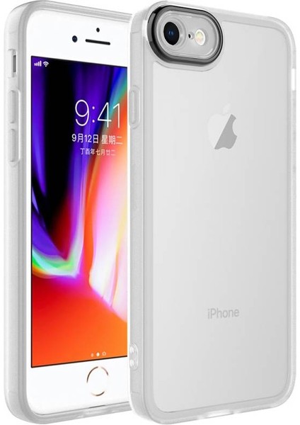 iPhone Se 2020 Kılıf Kamera Korumalı Transparan Post Kapak