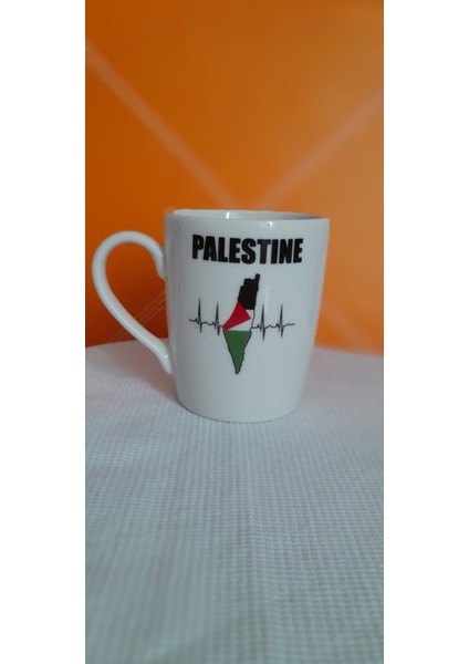 Filistin Tasarımlı Baskılı Porselen Kupa Bardak,gazze Kupa Bardak