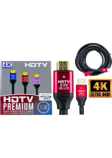 Msf 1005 Mesef Kutulu 4K HDMI Kablo 5 Mt;class