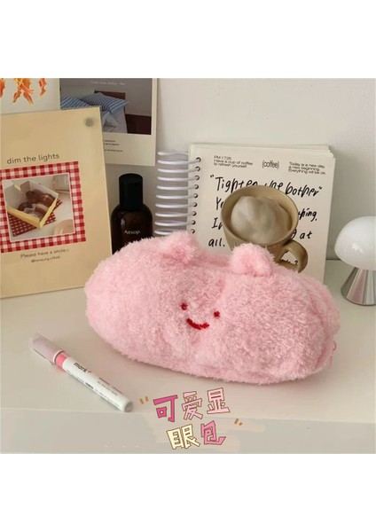 Naihuhu Peluş Kalem Çantası, Sevimli, Güzel Görünümlü, Çok Işlevli, Büyük Kapasiteli Saklama Çantası (Yurt Dışından)