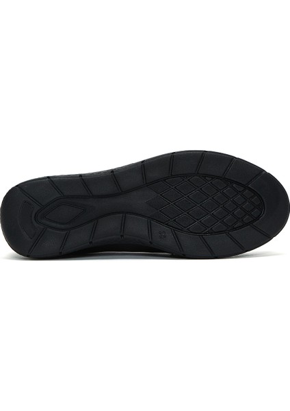 Kadın Siyah Deri Comfort Loafer 24WFD410218