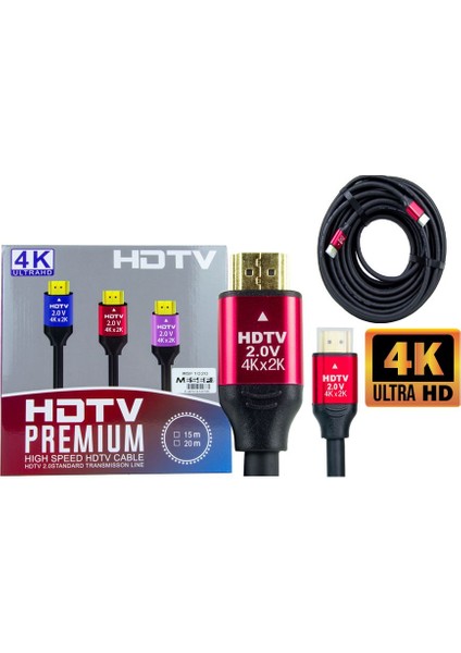 Msf 1020 Mesef Kutulu 4K HDMI Kablo 20 Mt;class