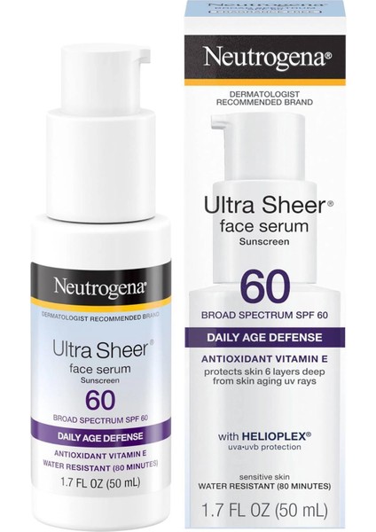 Ultra Sheer Spf60 Yüz Serumu 50 Ml