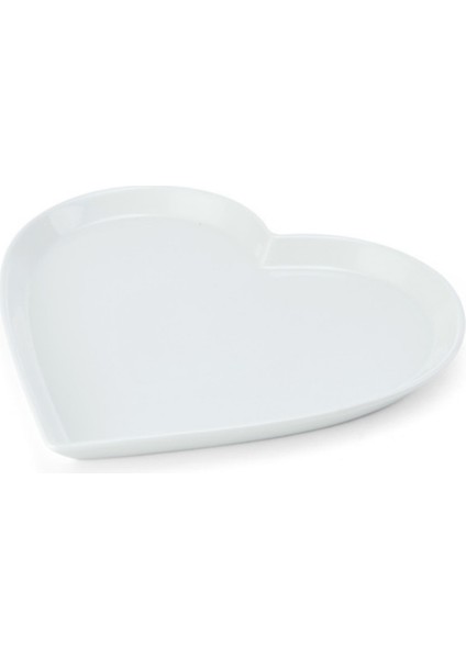 Chalk Porselen 30CM Kalp Servis Tabağı