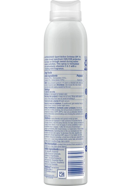 Sport Active Defense Spf70 Güneş Spreyi 141gr