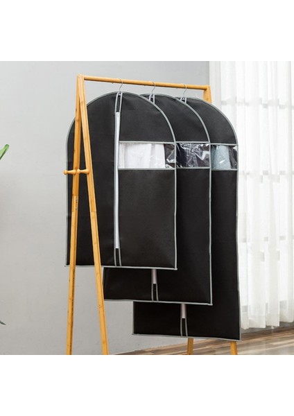 Taro Mor Tarzı S Beden Ev Için Kullanımlı Toz Geçirmez Yeniden Kullanılabilir Nonwoven Kumaşlı Görünür Pencere Giysi Askılığı Çanta (Yurt Dışından) indirimleri