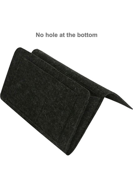 Kara Deliksiz Stil 32X20X10CM Yatak Depolama Çantası Cebi Keçe Yatak Kenarı Asma Depolama Organizatörü Öğrenci Odası Kitap Dergi Tv Kumanda Askılık Bunk Tutucu Masa Koltuk Için (Yurt Dışından)