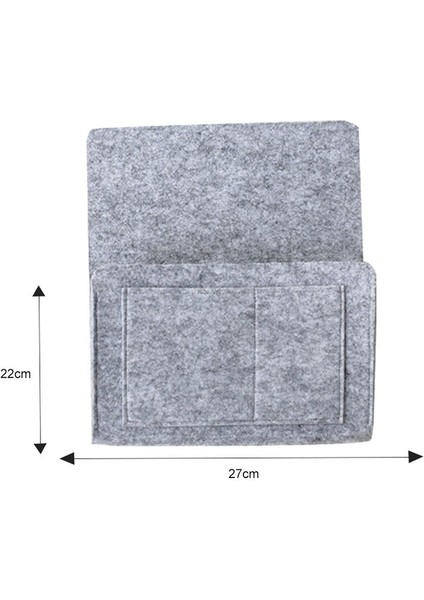 Kara Deliksiz Stil 32X20X10CM Yatak Depolama Çantası Cebi Keçe Yatak Kenarı Asma Depolama Organizatörü Öğrenci Odası Kitap Dergi Tv Kumanda Askılık Bunk Tutucu Masa Koltuk Için (Yurt Dışından)