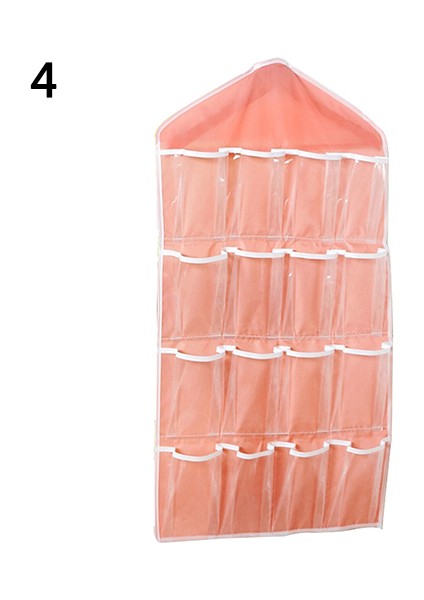 Pembe Tarzı Çorap Iç Çamaşırı Sütyen Küçük Eşyalar Saklama Torbaları Duvara Asılı Dolap Düzenleyici. (Yurt Dışından)