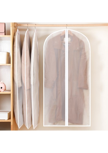 Fermuar-Siyah Kenar Stili 60X80CM Kıyafet Toz Kapağı Elbise Çanta Dolap Palto Saklama Kapağı Askı Takım Koruyucu Kılıf Toz Geçirmez Kapak Askılı Düzenleyici Dolap (Yurt Dışından) fiyatları