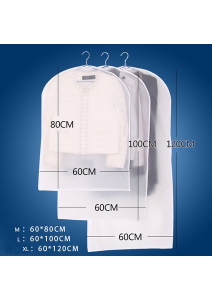 Fermuar-Siyah Kenar Stili 60X80CM Kıyafet Toz Kapağı Elbise Çanta Dolap Palto Saklama Kapağı Askı Takım Koruyucu Kılıf Toz Geçirmez Kapak Askılı Düzenleyici Dolap (Yurt Dışından) fırsatları