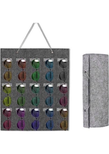 Stil 1 Stil Yeni Gözlük Düzenleyici Depolama Duvara Asılan Çanta Güneş Gözlüğü Gözlük Saklama Torbası (Yurt Dışından) modelleri