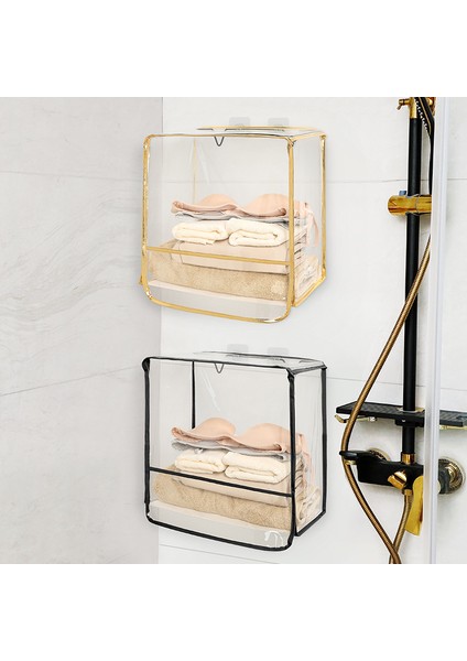 Gri Bir Stil Su Geçirmez Tpu Askılı Organizatör Banyo Kozmetik Çantası Yıkama Makyaj Torbaları Banyo Giysiler Organizatör Duş Kumaş Depolama Çantası (Yurt Dışından) fırsatları