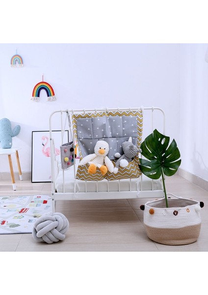 Pk Stili Bebek Yatak Asma Depolama Çantası Pamuk Bebek Yatağı Düzenleyici Beşik Yatak Takımı Bebek Bezi Cebi 45X50 cm (Yurt Dışından) indirimleri